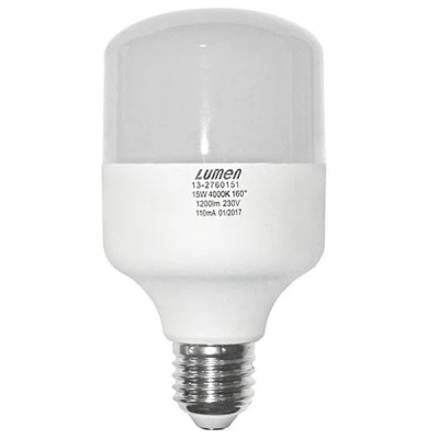 Λάμπα led μεγάλης ισχύος Ε27 15W 4000k ενδιάμεσο λευκό φως 1200lm για επαγγελματικούς χώρους