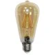 Διακοσμητική λάμπα led filament αβοκάντο μελί E27 ισχύος 6W 230V 2200k θερμό λευκό φως 600Lm