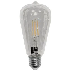 Διακοσμητική λάμπα led αβοκάντο E27 ισχύος 6W 230V 2800k θερμό λευκό φως 740lm διάφανη