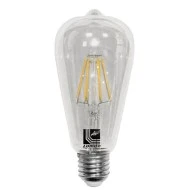 Διακοσμητική λάμπα led αβοκάντο E27 ντιμαριζόμενη 6W 230V 2800k θερμό λευκό φως 720lm διάφανη