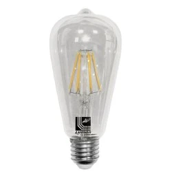 Διακοσμητική λάμπα led αβοκάντο E27 ντιμαριζόμενη 6W 230V 2800k θερμό λευκό φως 720lm διάφανη