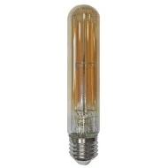 Διακοσμητική λάμπα led T30 σωλήνας μελί E27 ντιμαριζόμενη 6W 230V 2200k θερμό λευκό φως 600lm