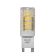 Λάμπα G9 σιλικόνης κυλινδρική 4W 230V 330° 3000k θερμό λευκό φως 440 lumen με 51led