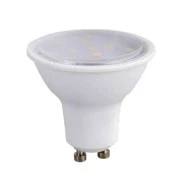 Λάμπα led smd GU10 3W 230V AC ντιμαριζόμενη 6000k ψυχρό λευκό φως δέσμης 100° 270 lumen Ø50mm