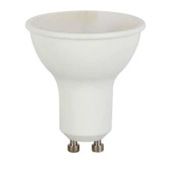Λάμπα led GU10 1W 230V AC 6000k ψυχρό λευκό φως δέσμης 105° 80lm Ø50mm