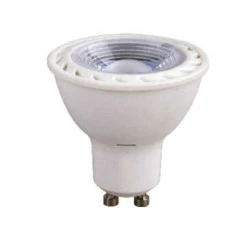 Λάμπα led GU10 6,5W 230V AC ντιμαριζόμενη 6000k ψυχρό λευκό φως δέσμης 38° 540 lumen Ø50mm