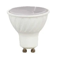 Λάμπα led smd GU10 7W 230V AC ντιμαριζόμενη 6000k ψυχρό λευκό φως δέσμης 100° 555 lumen Ø50mm