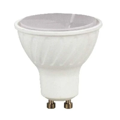 Λάμπα led smd GU10 7W 230V AC ντιμαριζόμενη 4000k ενδιάμεσο λευκό φως δέσμης 100° 540 lumen Ø50