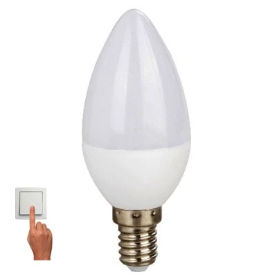 Λάμπα led C37 κεράκι 5W Ε14 με δυνατότητα αλλαγής της απόχρωσης του φωτός από 3000k έως 6000k Λάμπα led C37 κεράκι 5W Ε14 με δυνατότητα αλλαγής της απόχρωσης του φωτός από 3000k έως 6000k