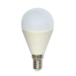 Λάμπα led σφαιρική Ε14 7W 230V 3000k θερμό λευκό φως δέσμης 180° 630 lumen 30000h