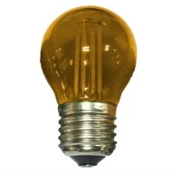 Λάμπα led filament σφαιρική Ø45mm Ε27 4W 230V πορτοκαλί φως 30000h