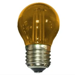 Λάμπα led filament σφαιρική Ø45mm Ε27 4W 230V πορτοκαλί φως 30000h