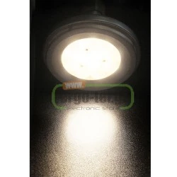 Λάμπα led AR111 GU10 12w 230vac δέσμης 36° 3000k θερμό λευκό φως 860 lumen αλουμινίου ασημί