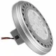 Λάμπα led AR111 13W 12V/230V με τροφοδοτικό ντιμαριζόμενη 6200k ψυχρό λευκό φως δέσμης 30°