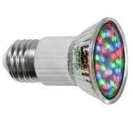 Λάμπα led E27 0.8W 230V RGB αυτόματης εναλλαγής χρωμάτων με κάλυμμα διαμέτρου Ø50mm