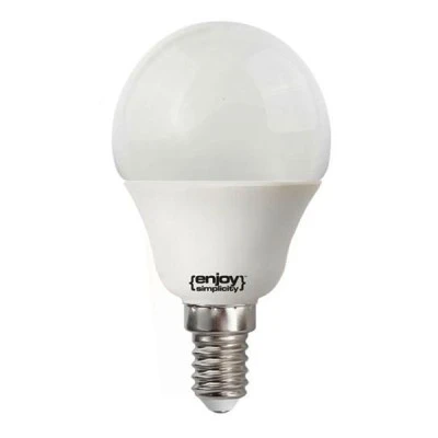 Λάμπα led σφαιρική Φ45 E14 4.9W 230V 4000k ενδιάμεσο λευκό φως δέσμης 240° 470 lumen 15000h