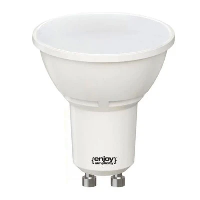 Λάμπα led GU10 Ø50mm 4W 230V 2700k θερμό λευκό φως 320 lumen δέσμης 100° 15000h Λάμπα led GU10 Ø50mm 4W 230V 2700k θερμό λευκό φως 320 lumen δέσμης 100° 15000h
