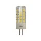 Λάμπα led G4 πλαστική 5W 12VAC/DC 3000k θερμό λευκό φως δέσμης 360° 400 lumen