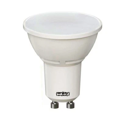 Λάμπα led GU10 Φ50mm 6W 230V ντιμαριζόμενη 6500k ψυχρό λευκό φως 110° 640lm