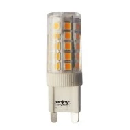 Λάμπα led G9 κεραμική 5W 230V ντιμαριζόμενη 6500k ψυχρό λευκό φως δέσμης 360° 550 lumen