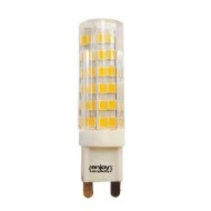 Λάμπα led G9 κεραμική 7W 230V ντιμαριζόμενη 3000k θερμό λευκό φως δέσμης 360° 600 lumen