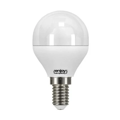 Λάμπα led σφαιρική Φ45 E14 5.2W 230V 2700k θερμό λευκό φως δέσμης 240° 470 lumen 15000h