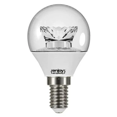 Λάμπα led σφαιρική διάφανη Ø45 E14 3.4W 230V 2700k θερμό λευκό φως 240° 250lm