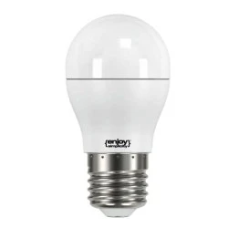 Λάμπα led σφαιρική Φ45 E27 4.9W 230V 2700k θερμό λευκό φως δέσμης 200° 470 lumen 15000h