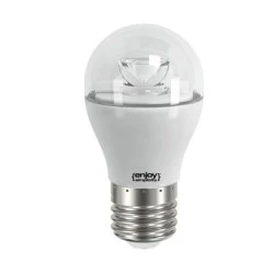 Λάμπα led σφαιρική διάφανη Φ45 E27 5.4W 230V 2700k θερμό λευκό φως δέσμης 240° 470lm