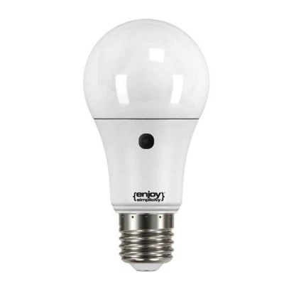 Λάμπα led με φωτοκύτταρο ημέρας - νύχτας Ε27 9W 220-240V 6500k ψυχρό λευκό φως 860lm