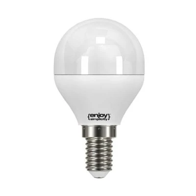 Λάμπα led σφαιρική Φ45 E14 5W 230V ντιμαριζόμενη 2700k θερμό λευκό φως 240° 470lm