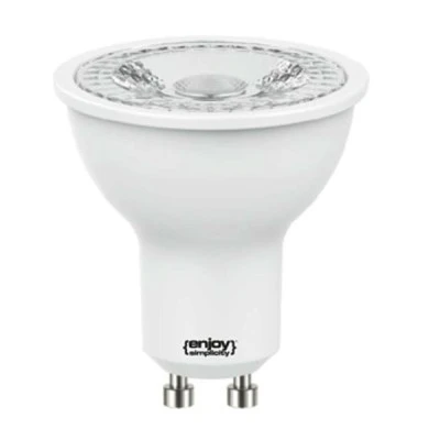 Λάμπα led GU10 Φ50mm 2.4W 230V 3000k θερμό λευκό φως 250 lumen δέσμης 36° 15000h