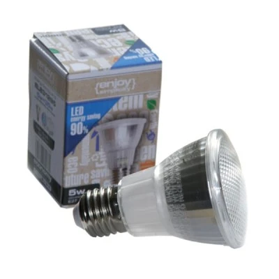 Λάμπα led PAR20 E27 5W 230V ντιμαριζόμενη 3000k θερμό λευκό φως δέσμης 80° 295lm 25000h