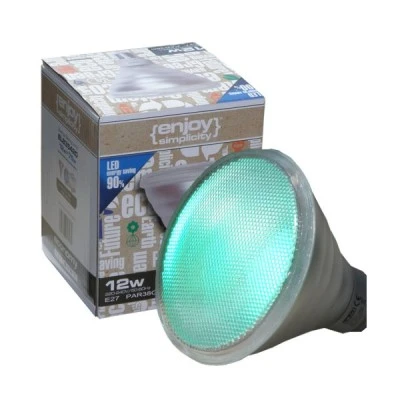 Λάμπα led PAR38 E27 12W 230V ντιμαριζόμενη πράσινο φως δέσμης 45° 420lm 25000h