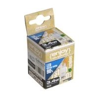 Λάμπα led G9 3,4W 230V 2700k θερμό λευκό φως δέσμης 300° 270 lumen 25000h