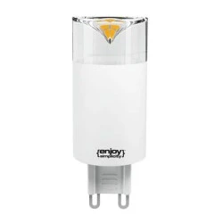 Λάμπα led G9 3,4W 230V 2700k θερμό λευκό φως δέσμης 300° 270 lumen 25000h