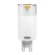 Λάμπα led G9 3,4W 230V 2700k θερμό λευκό φως δέσμης 300° 270 lumen 25000h