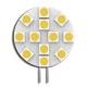 Λάμπα led G4 πλακέ 2W 12V AC/DC δέσμης 120° 3000k θερμό λευκό φως Ø30mm 200 lumen Λάμπα led G4 πλακέ 2W 12V AC/DC δέσμης 120° 3000k θερμό λευκό φως Ø30mm 200 lumen