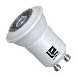 Λάμπα led ισχύος GU10 3W 230V 3000k θερμό λευκό φως δέσμης 30° 210 lumen Ø 35mm