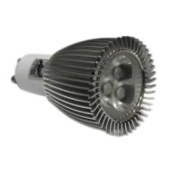 Λάμπα led ισχύος GU10 6W 230V ντιμαριζόμενη 6000k ψυχρό λευκό φως δέσμης 30° 330 lumen