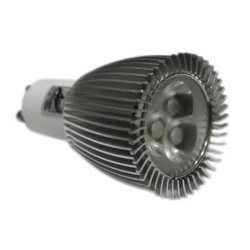 Λάμπα led ισχύος GU10 6W 230V ντιμαριζόμενη 6000k ψυχρό λευκό φως δέσμης 30° 330 lumen