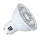 Λάμπα led ισχύος GU10 5W 230V 6200k ψυχρό λευκό φως δέσμης 30° 420 lumen Economy
