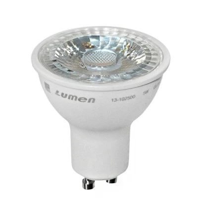 Λάμπα led ισχύος GU10 5W 230V 3000k θερμό λευκό φως δέσμης 30° 400 lumen Economy
