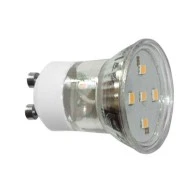 Λάμπα led GU10 2W 230V 3000k θερμό λευκό φως δέσμης 105° 200 lumen Ø35mm