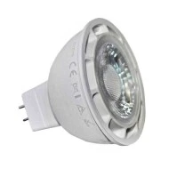 Λάμπα led MR16 GU5.3 7W 12V AC/DC 3000k θερμό λευκό φως ντιμαριζόμενη δέσμης 30° πλαστικό Economy 56