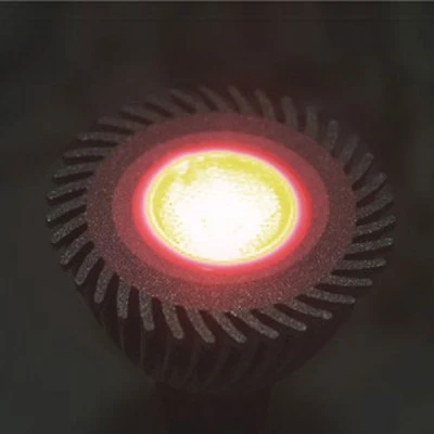 Λάμπα led ισχύος  MR16 3W 12V AC/DC 270lm κόκκινο φως δέσμης 30° αλουμινίου ασημί