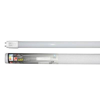 Λάμπα led τύπου φθορίου T8 120cm 18W 3000k θερμό φως 1800 lumen γυάλινη με τροφοδοσία στα 2 άκρα