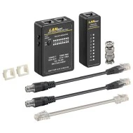 ΔΟΚΙΜΑΣΤΗΣ(TESTER) ΚΑΛΩΔΙΩΝ ΔΙΚΤΥΟΥ GOOBAY 93010 ΓΙΑ ΚΑΛΩΔΙΑ RJ11 RJ12 RJ45 ΚΑΙ BNC ΜΕ 8 ΕΝΔΕΙΞΕΙΣ L