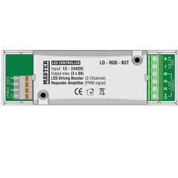 Led controller 250W με δυνατότητα σύνδεσης ενισχυτή για 3 κανάλια MASTER LD-RGB-BST