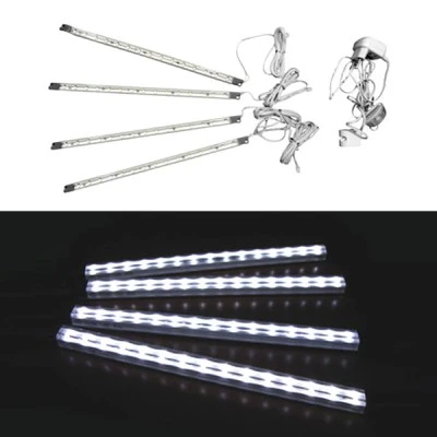 Μπάρα αλουμινίου σετ 4τμχ 1.2w/μπάρα 230V λευκό ψυχρό φως στεγανή IP44 πλήρης με τροφοδοτικά